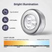 Picture of 3 LED Battery-Powered Wireless Night Light Stick Tap Touch Lamp Stick-on Push Light