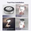 Picture of 3 LED Battery-Powered Wireless Night Light Stick Tap Touch Lamp Stick-on Push Light