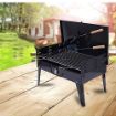 Picture of Portable Lightweight Non-Electric Briefcase Style Folding Barbecue Grill
