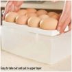 Picture of fridge vegetables storage egg basket racks tray unbreakable containers plastic boxes shelf refrigerator organizer basket organiser kitchen bathroom food under bottles space savers below set fruit jar