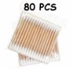 Picture of Wooden Ear Wax Cleaning Buds  Multipurpose Cotton Swabs Wooden Stick Double Head Tips Natural Pure Cotton Ear Buds Swabs Ear Cleaning Picks