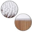 Picture of Wooden Ear Wax Cleaning Buds  Multipurpose Cotton Swabs Wooden Stick Double Head Tips Natural Pure Cotton Ear Buds Swabs Ear Cleaning Picks