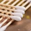Picture of Wooden Ear Wax Cleaning Buds  Multipurpose Cotton Swabs Wooden Stick Double Head Tips Natural Pure Cotton Ear Buds Swabs Ear Cleaning Picks