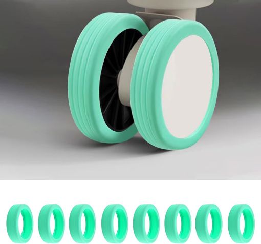 Picture of Luggage Wheel Cover Silicone Wheel Covers silicone cover Luggage Wheels Protection Covers