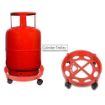 Picture of gas cylinder trolley Kitchenware ABS Gas Cylinder Trolley with Wheels Gas Trolly Lpg Cylinder Stand