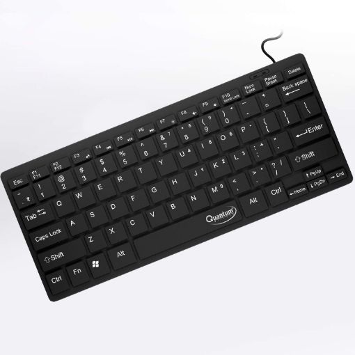 Picture of Mini Keyboard Lite Plus Wired Mini Keyboard USB Wired Slim Keyboard  Chocolate Keys Having