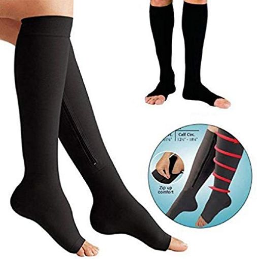 Picture of Medical Compression Socks for men women below knee varicose veins class 2 medium scholl high size best qualit low price