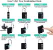 Picture of LUGGAGE LOCK 4 Digit Combination Padlock Luggage Travel Locks Travel Number Lock  PADLOCK NUMBER LOCK