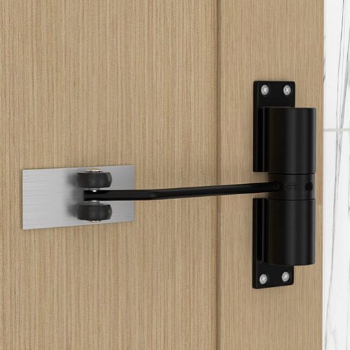 Picture of New Door Closer Mini Door Closer Smart Work Punch-Free Automatic Sensor Door Closer Door Closer Adjustable Spring Door Drawstring
