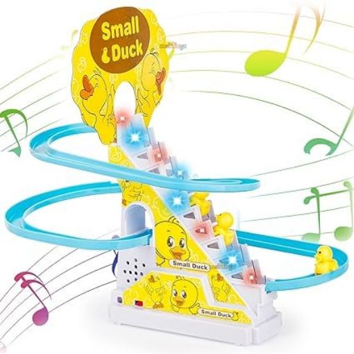 Picture of Small Ducks Climbing Toy Duck Track Set Duck Slide Toy Set Stair-Climbing Ducklings Cartoon Race