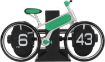 Picture of Bicycle Table Clock Retro Flip Clock  Retro Digital Flip Desk Clock Vintage Design Auto Flip Clock