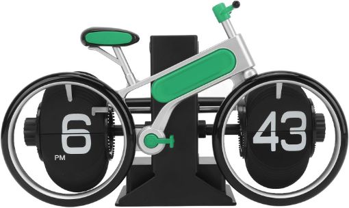 Picture of Bicycle Table Clock Retro Flip Clock  Retro Digital Flip Desk Clock Vintage Design Auto Flip Clock