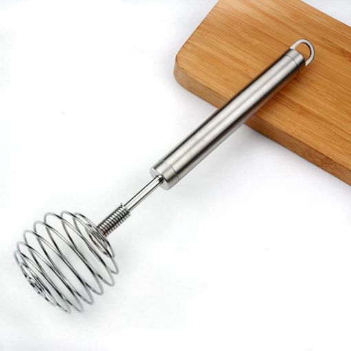 Picture of SS Spring Egg Beater Milk Whipper for Blending Hand Egg Mixer Balloon Whisk