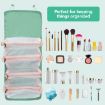Picture of 4 in 1 Foldable Toiletry Bag for Travel  4 in 1 Hanging Roll-Up Foldable Portable Detachable Cosmetic Organizer Bag Makeup Pouch Travel Toiletry Bag for Women POUCH FOLDBLE POUCH FOLDABLE BAG 4 POCKET BAG