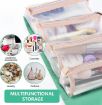 Picture of 4 in 1 Foldable Toiletry Bag for Travel  4 in 1 Hanging Roll-Up Foldable Portable Detachable Cosmetic Organizer Bag Makeup Pouch Travel Toiletry Bag for Women POUCH FOLDBLE POUCH FOLDABLE BAG 4 POCKET BAG