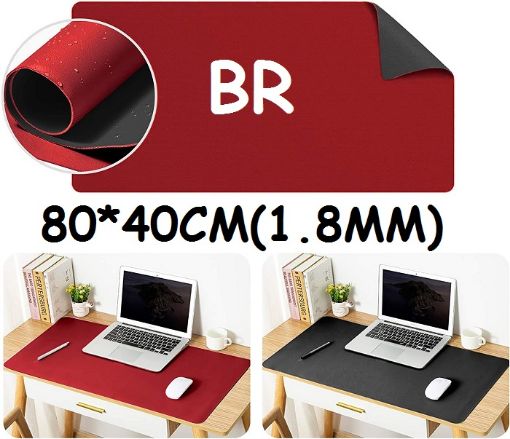 Picture of Desk Pad Desk Protector Mat Dual Side PU Leather Desk Mat Large Mouse Pad Writing Mat Waterproof Desk Cover Organizers Office Home Table Gaming Decor