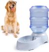 Picture of Self-Dispensing Gravity Pet Waterer Replenish Pet Waterer Automatic Gravity Water Drinking Fountain Bottle Bowl Dish Stand DOG WATER