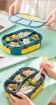 Picture of 4 section lunch box 4 Compartment Leak Proof BPA Free Lunch Box with Spoon 4 SECTION LUNCH BOX 4 PARTION LUNCH BOX
