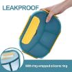 Picture of 4 section lunch box 4 Compartment Leak Proof BPA Free Lunch Box with Spoon 4 SECTION LUNCH BOX 4 PARTION LUNCH BOX