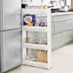 Picture of 4 layer Slim Rack  Organizer Rack Trolley Slim Side Space Saving Storage Kitchen Storage Slim Rack Bathroom Bedroom rack Storage Organizer