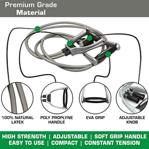 Picture of Double Toning Tube Pull Rope Elastic Resistance Bands Fitness Rope Rubber Bands for Fitness Exercise Double Resistance Tube