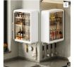 Picture of WALL MOUNT KITCHEN STORAGE BOX Wall Mounted Foldable Bathroom Cabinet with Double Door Bathroom Organiser