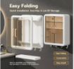 Picture of WALL MOUNT KITCHEN STORAGE BOX Wall Mounted Foldable Bathroom Cabinet with Double Door Bathroom Organiser