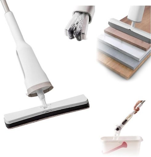 Picture of MAGIC MOP PORTABLE MOP Squeeze Butterfly Mop AUTO SQUEEZING MOP Lazy Person's Self-Washing Flat Mop