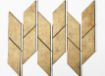 Picture of Rectangle Metal Tiles Rectangle Peel and Stick Backsplash Tile Metal Gold Self Adhesive Metal Mosaic Tiles