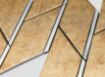 Picture of Rectangle Metal Tiles Rectangle Peel and Stick Backsplash Tile Metal Gold Self Adhesive Metal Mosaic Tiles