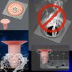 Picture of sink attachment DRAIN FLOOR DRAIN  Hair Drain Catcher for Kitchen & Bath Fixtures Bath Tub Sink Floor Drain Plug Sewer