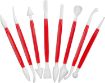 Picture of 8 Pis Cake Decoration Set cake decoration set Plastic 8 Pcs with 16 Different Shapes Modeling Set Cake Decoration Baking Tool Plunger Cutter Sugarcraft Heart Shape Decorating Mold