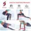 Picture of 5 Pis Exercise Band Exercise Bands Set for SquatsHeavy Workouts Physical Therapy Stretching, Home
