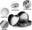 Picture of cake mould Teflon Coated Spring Form Heart Round and Square Shape Cake Baking tins pan Trays Moulds with Removable Base Can be Used Microwave Oven