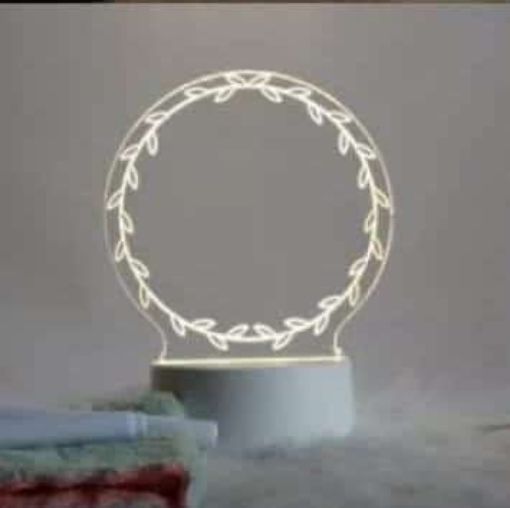 Picture of 3D Acrylic Writing Board with Pen & Light 3D Acrylic Writing Board with Pen & Light Acrylic Message Board Note Board LED Light Up Clear Writing Board Acrylic Board DIY Memo Acrylic Message Board Light LED Night Light