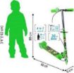 Picture of Scooter for Kids 3 Wheeler Foldable Kick Skating Cycle with Brake and Bell  Road Runner Scooter for Kids Smart Kick Scooter
