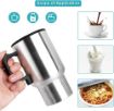 Picture of Car Charging Electric Kettle Stainless Steel Travel Coffee Mug Cup Heated Thermos 12 V Car Charging Electric Kettle Travel Coffee Mug