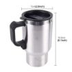 Picture of Car Charging Electric Kettle Stainless Steel Travel Coffee Mug Cup Heated Thermos 12 V Car Charging Electric Kettle Travel Coffee Mug