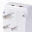 Picture of Dual USB Charger with Universal 2-Pin &3-PIN Socket Worldwide Adapter