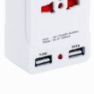 Picture of Dual USB Charger with Universal 2-Pin &3-PIN Socket Worldwide Adapter