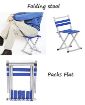 Picture of Folding Chair Stool  Super Strong Heavy Duty Outdoor Folding Chair Camping Hiking Fishing Picnic Stool Mini for Travel Garden Chair mini chair Hiking Fishing Picnic Stool