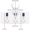 Picture of USB Universal Multi Plug Compatibility Extension Board  Universal Socket Spike Guard Multi Plug Extension Board