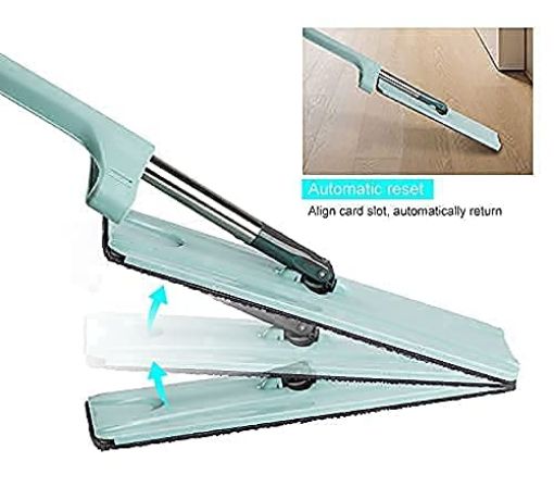 Picture of Flat mop Mopping Supplies Cleaning flat mops for floor cleaning mop flat dry and wet flat squeeze automatic mop bucket mop boomer flat mop with bucket with wheels sweeper stick rod refills microfiber mop for kitchen cleaning