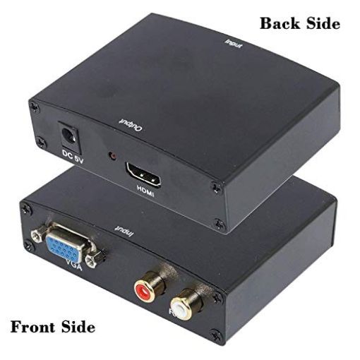 Picture of VGA To HDMI Conveter  T VGA to HDMI 1080p HD UPScaler Converter Box with Audio Adapter for HDTV/PC