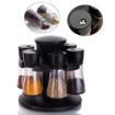 Picture of 360 Degree Revolving Round Shape Transparent 6 Piece Jar Spice Rack 6 Piece Spice Rack 6 PIS SPICE RACK