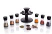 Picture of 360 Degree Revolving Round Shape Transparent 6 Piece Jar Spice Rack 6 Piece Spice Rack 6 PIS SPICE RACK