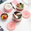Picture of LUNCH BOX STEEL LUNCH BOX OFFICE LUNCH BOX SCHOOLE LUNCH BOX 2 LAYER LUNCH BOX HEAT Preservation LUNCH BOX Reusable Safe Leak Proof Tiffin Box