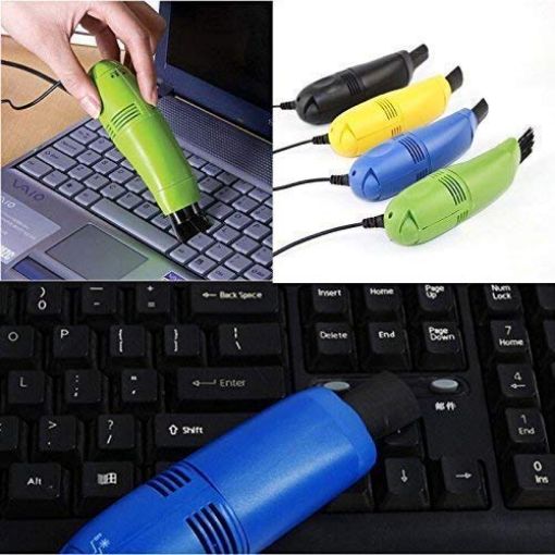 Picture of Mini USB Vacuum Cleaner Brush Dust Cleaning Kit for Computer Keyboard PC Laptop