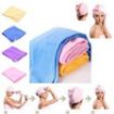 Picture of Hair wrape(hair towel)Fab Hair Wrap Towel For Women Absorbent Cotton Fast Dry Shower Caps Bathrobe Hat for Women Spa Soft Twist Hat Cap