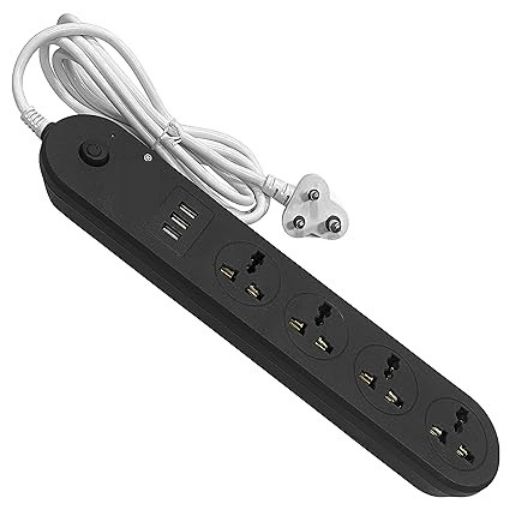 Picture of 4 Socket and 3 USB Fast Charging Ports